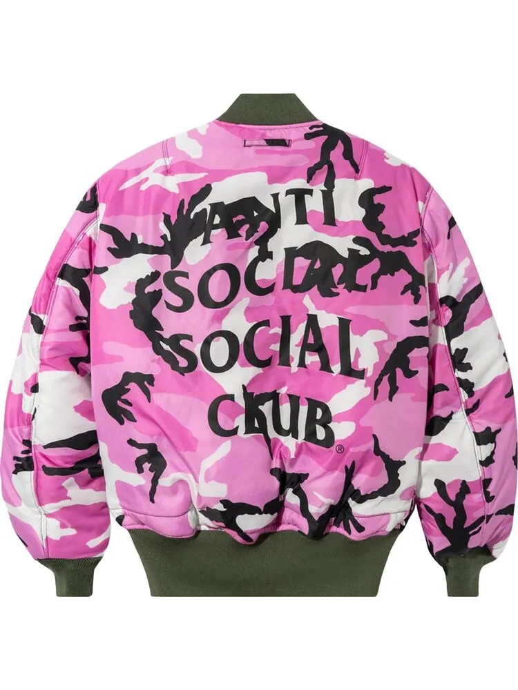 Куртка Anti Social Social Club x Alpha Industries MA-1 Jacket 'Sage' — изображение 4 из 4, зеленый