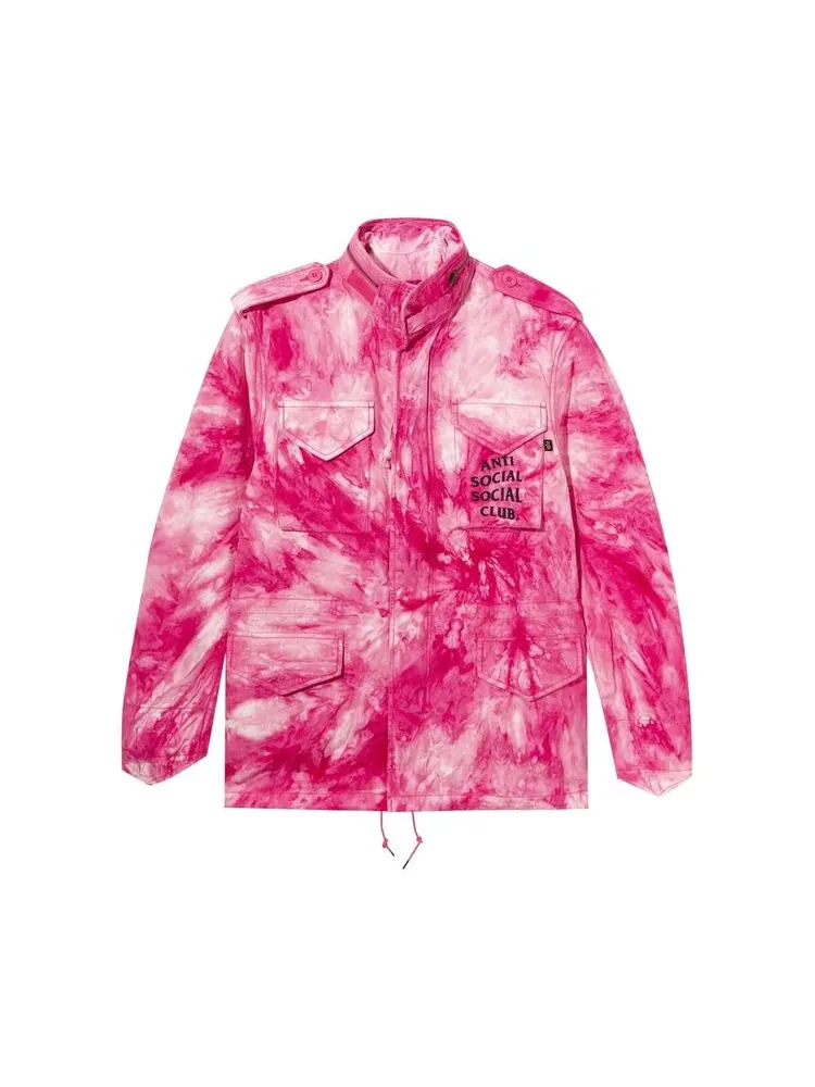 Куртка Anti Social Social Club x Alpha Industries M65 Jacket Tie Dye Pink — изображение 1 из 2, розовый