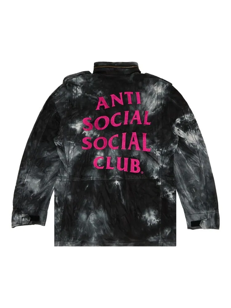 Куртка Anti Social Social Club x Alpha Industries M65 Jacket Tie Dye Black — изображение 2 из 3, черный