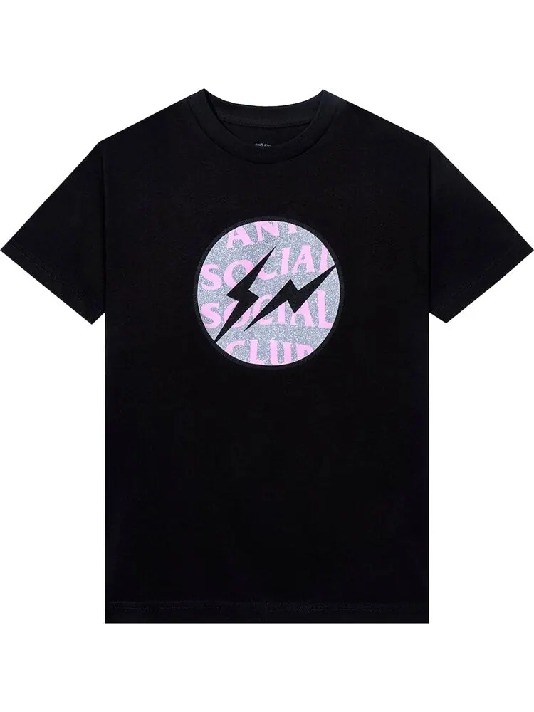 Футболка Anti Social Social Club x Fragment Called Interference Tee 'Black' — изображение 1 из 2, черный