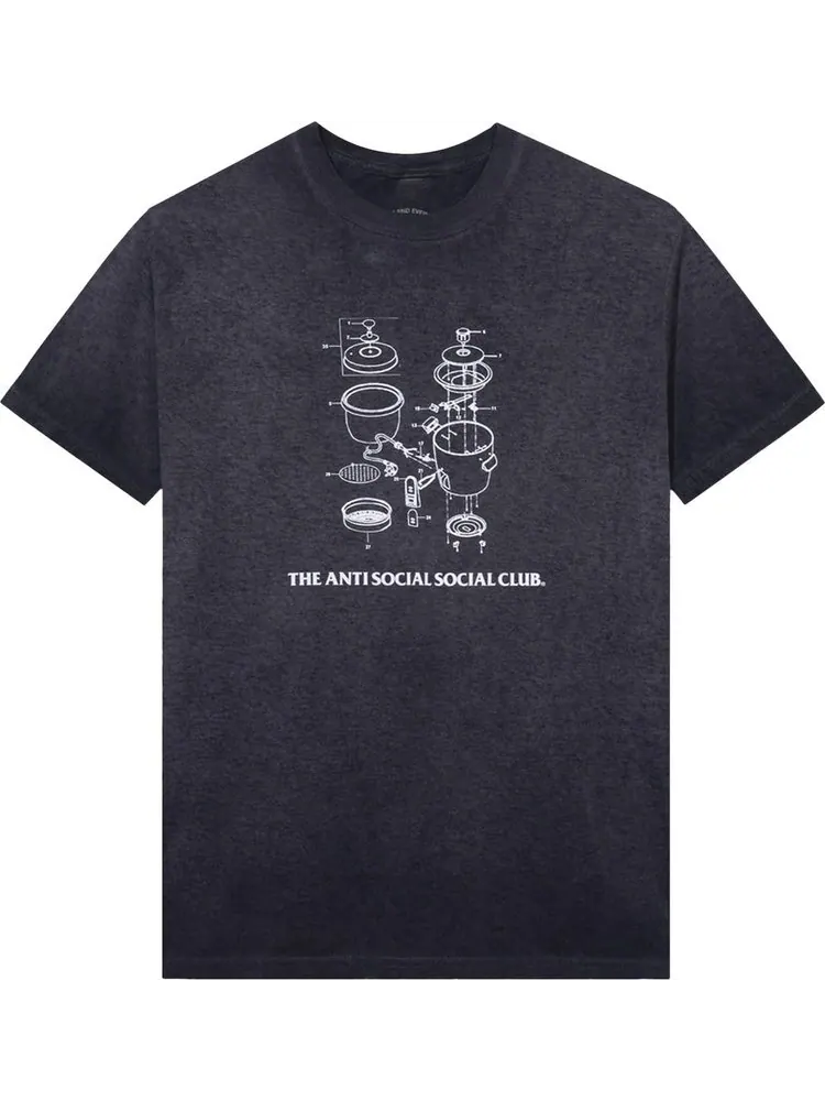 Футболка Anti Social Social Club Dying On the Gram Mineral Wash Tee 'Black' — изображение 1 из 2, черный