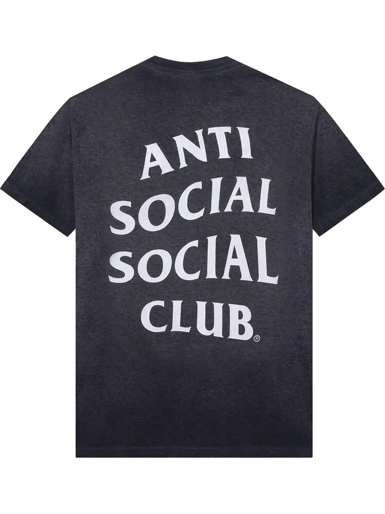 Футболка Anti Social Social Club Dying On the Gram Mineral Wash Tee 'Black' — изображение 2 из 2, черный