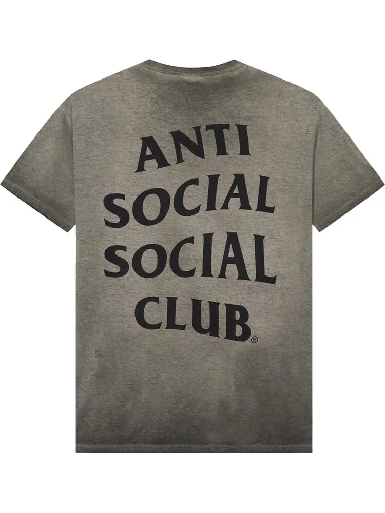 Футболка Anti Social Social Club Dying On the Gram Sand Mineral Wash Tee 'Sand Mineral' — изображение 2 из 2, серый
