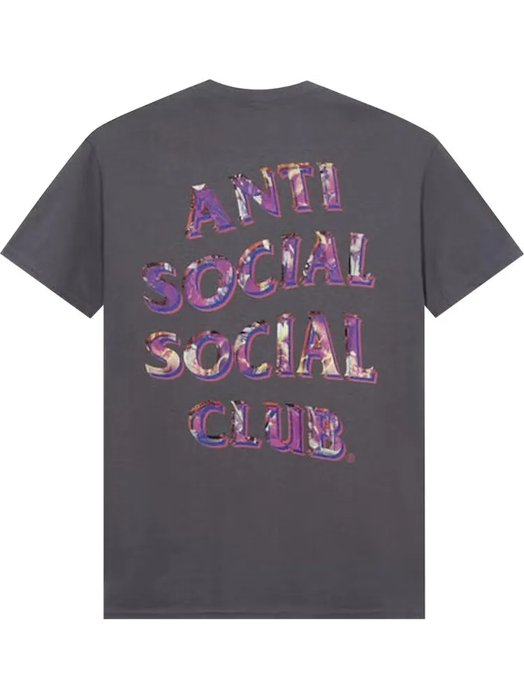 Футболка Anti Social Social Club Layer Lock Dark Tee 'Grey' — изображение 2 из 2, серый