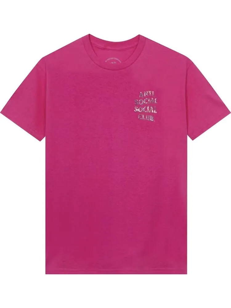 Футболка Anti Social Social Club Layer Lock Hot Tee 'Pink' — изображение 1 из 2, розовый