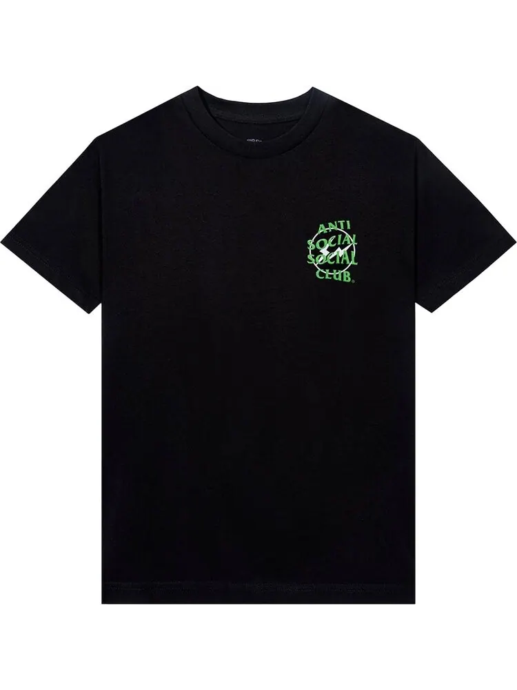 Футболка Anti Social Social Club x Fragment Precious Petals Tee 'Black/Green' — изображение 1 из 2, черный