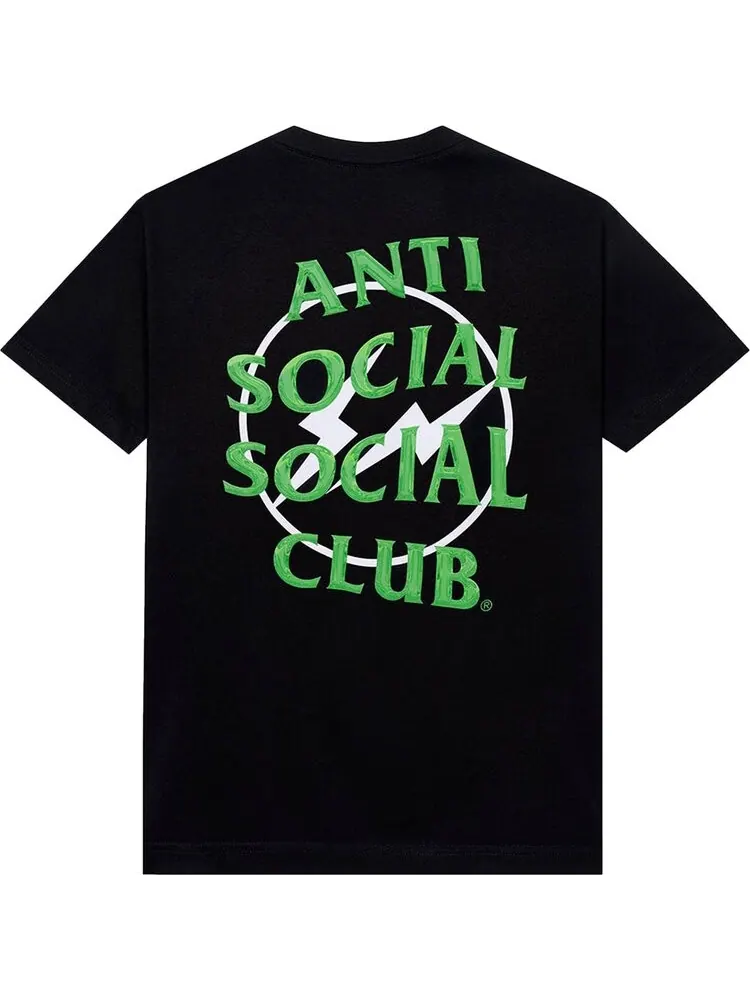 Футболка Anti Social Social Club x Fragment Precious Petals Tee 'Black/Green' — изображение 2 из 2, черный