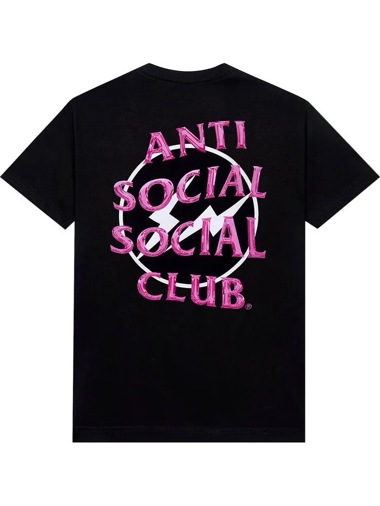 Футболка Anti Social Social Club x Fragment Precious Petals Tee 'Black/Pink' — изображение 2 из 2, черный