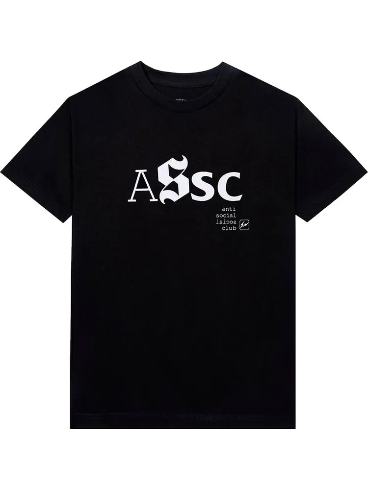 Футболка Anti Social Social Club x Fragment Type A Tee 'Black' — изображение 1 из 2, черный