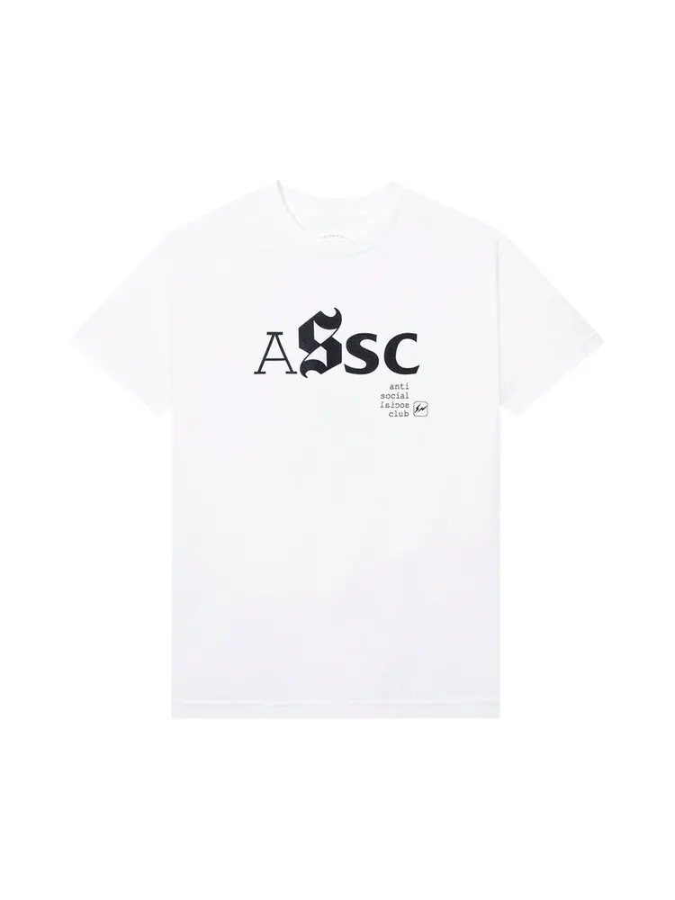 Футболка Anti Social Social Club x Fragment Type A Tee 'White' — изображение 1 из 2, белый