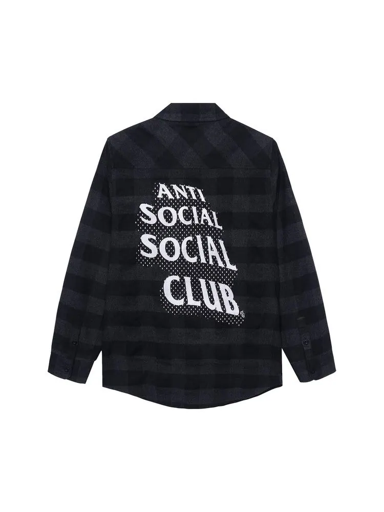 Топ Anti Social Social Club Happiest Place On Earth Flannel — изображение 2 из 2, черный