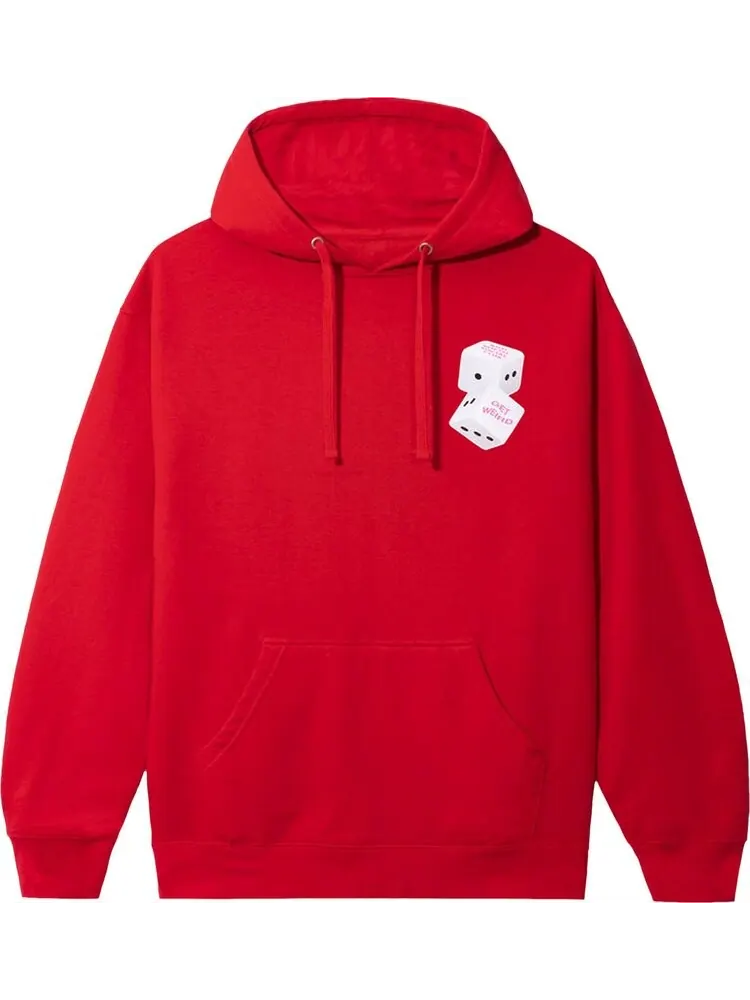 Худи Anti Social Social Club Best Of Luck Hoodie 'Red' — изображение 1 из 2, красный