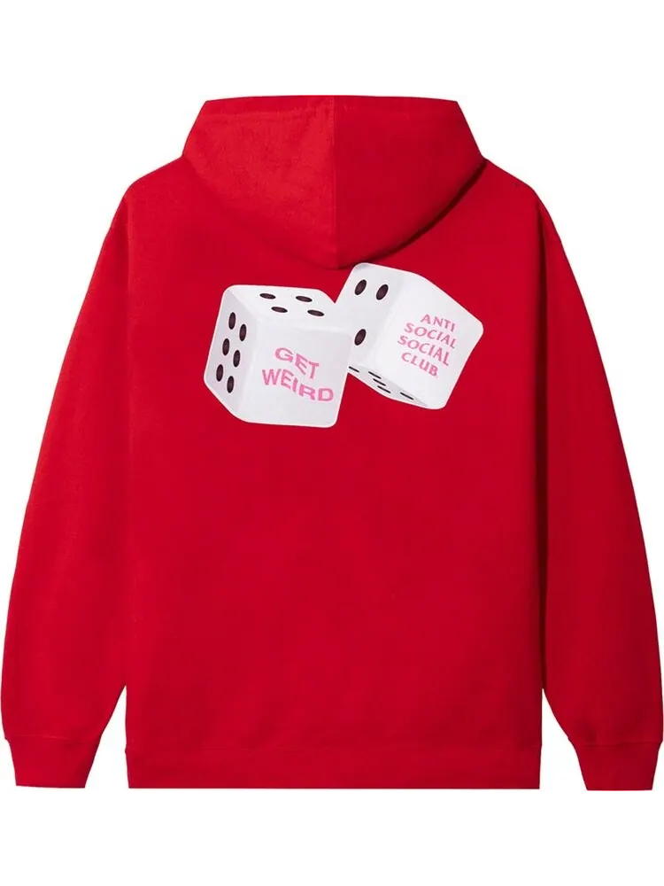 Худи Anti Social Social Club Best Of Luck Hoodie 'Red' — изображение 2 из 2, красный
