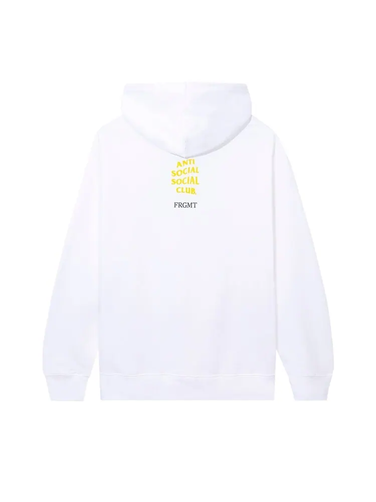 Худи Anti Social Social Club x Fragment Called Interference Hoodie 'White' — изображение 2 из 2, белый