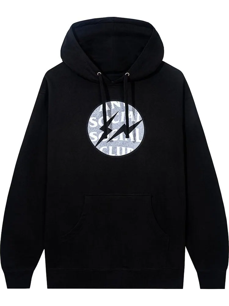 Худи Anti Social Social Club x Fragment Called Interference Hoodie 'Black' — изображение 1 из 2, черный