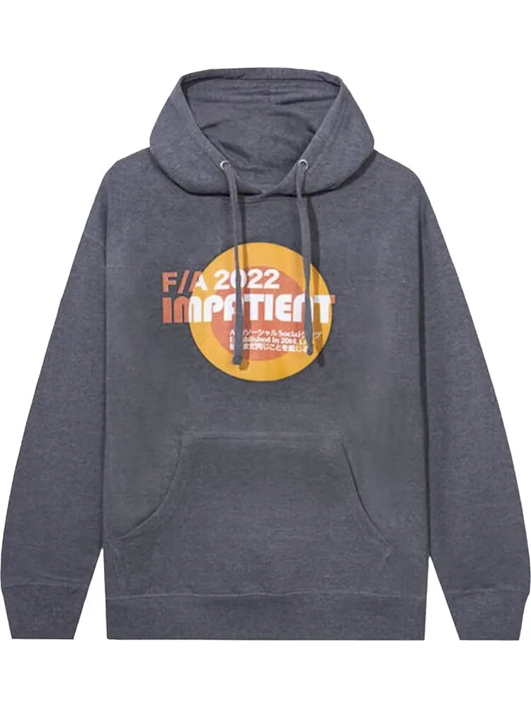Худи Anti Social Social Club Impatient Hoodie 'Heather Grey' — изображение 1 из 2, серый