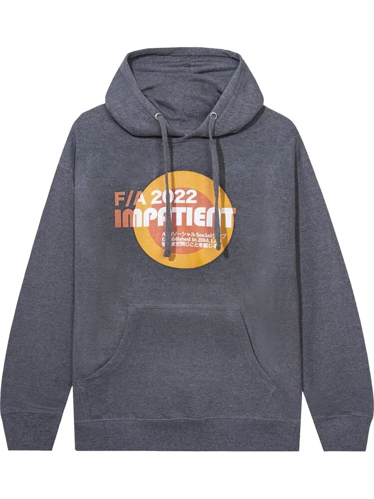 Худи Anti Social Social Club Impatient Heather Hoodie 'Heather Grey' — изображение 1 из 2, серый