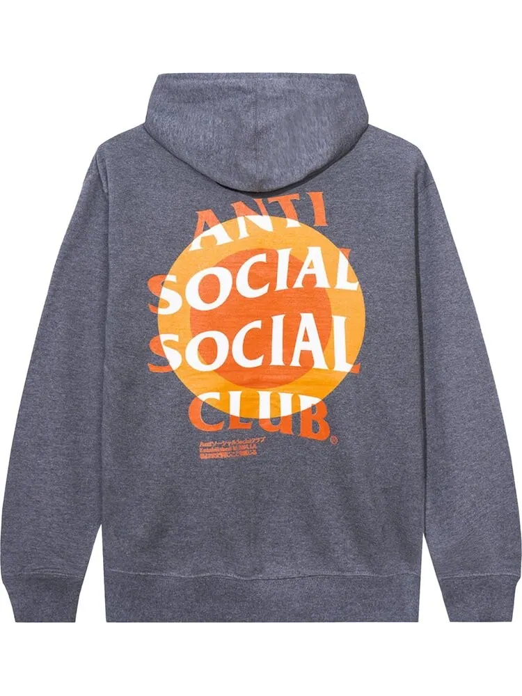 Худи Anti Social Social Club Impatient Heather Hoodie 'Heather Grey' — изображение 2 из 2, серый