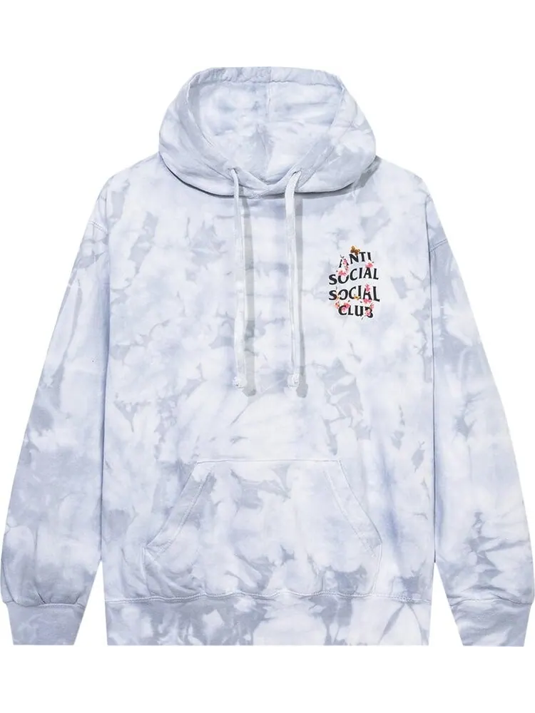 Худи Anti Social Social Club Kkoch Never Dies Tie Dye Hoodie 'Grey' — изображение 1 из 2, серый