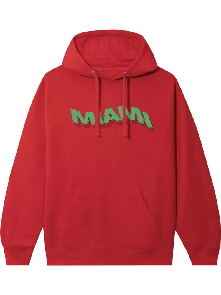 Худи Anti Social Social Club Miami Hoodie 'Red' — изображение 1 из 2, красный