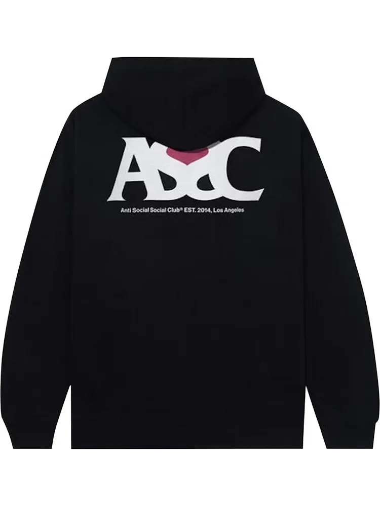 Худи Anti Social Social Club Negative Space 'Black' — изображение 2 из 2, черный