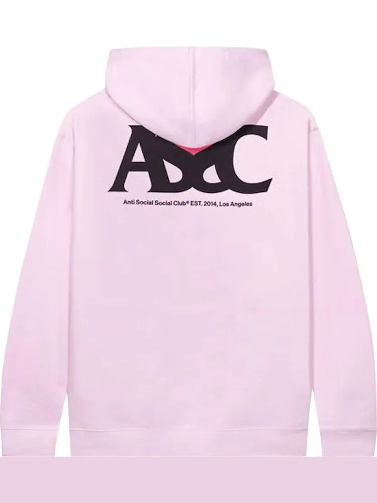 Худи Anti Social Social Club Negative Space Hoodie 'Pink' — изображение 2 из 2, розовый
