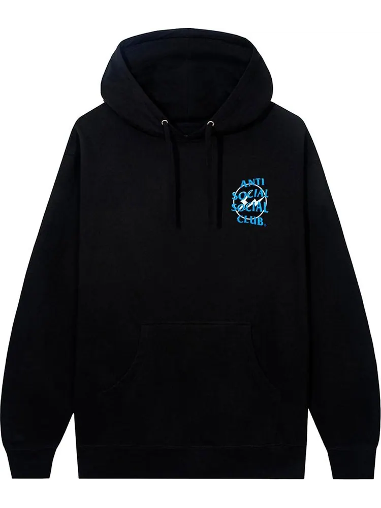 Худи Anti Social Social Club x Fragment Precious Petals Hoodie 'Black/Blue' — изображение 1 из 2, черный