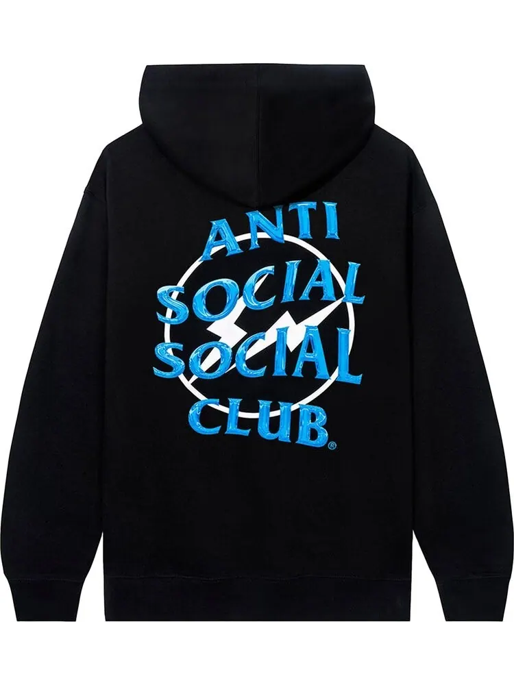 Худи Anti Social Social Club x Fragment Precious Petals Hoodie 'Black/Blue' — изображение 2 из 2, черный