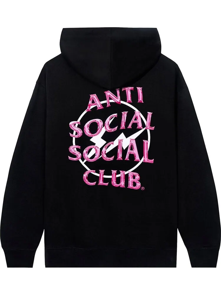 Худи Anti Social Social Club x Fragment Precious Petals Hoodie 'Black/Pink' — изображение 2 из 2, черный