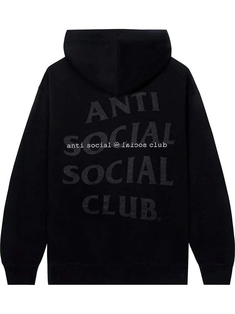 Худи Anti Social Social Club x Fragment Type A Hoodie 'Black' — изображение 2 из 2, черный