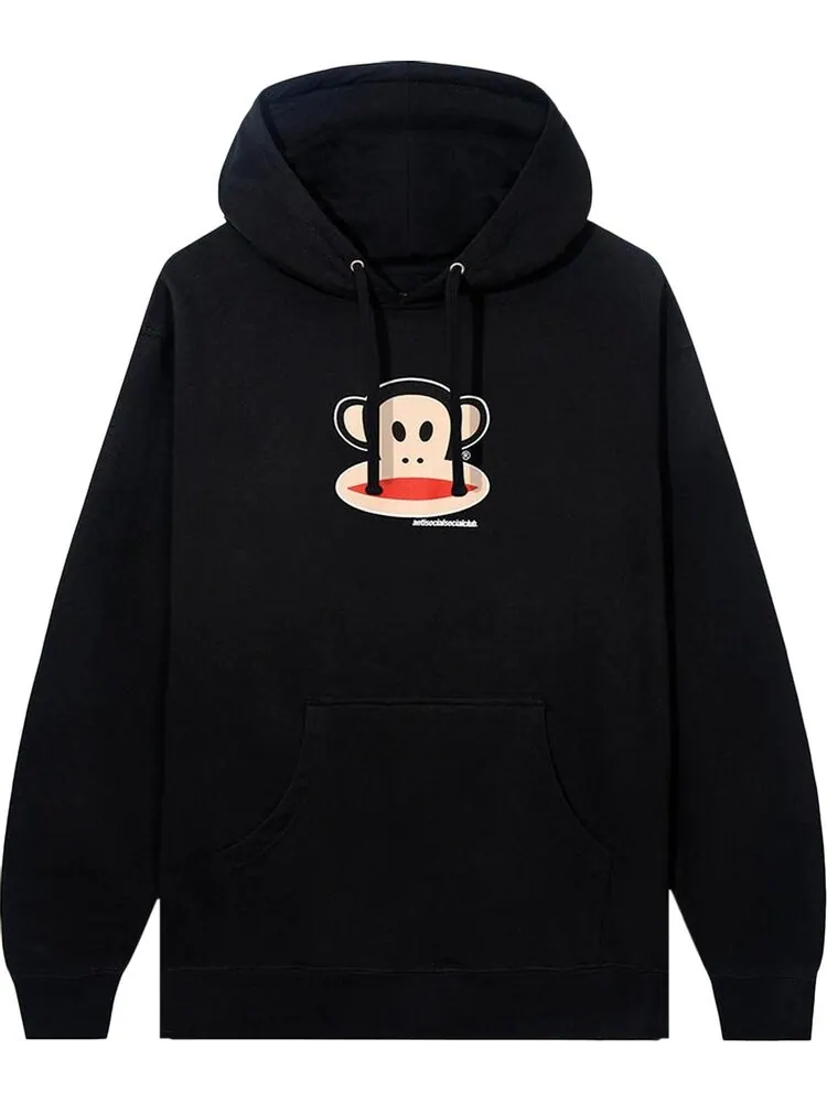 Худи Anti Social Social Club x Paul Frank Hoodie 'Black' — изображение 1 из 2, черный