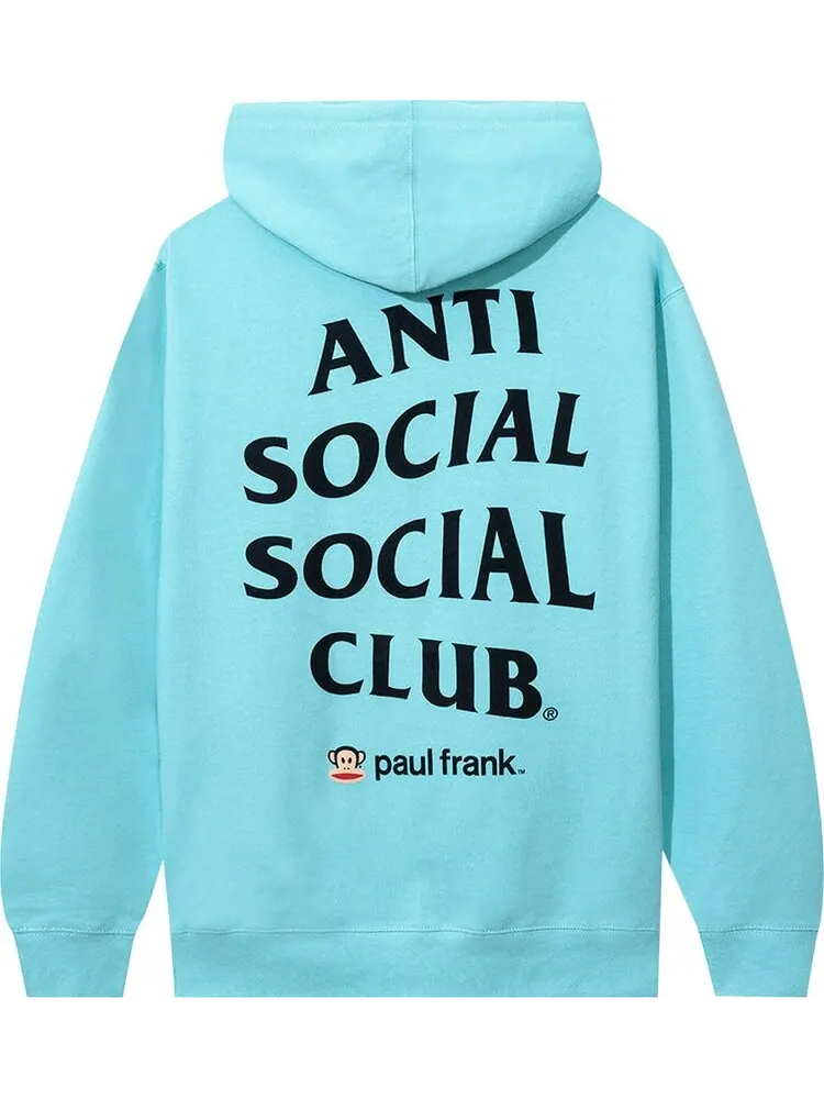 Худи Anti Social Social Club x Paul Frank Hoodie 'Mint' — изображение 2 из 2, зеленый