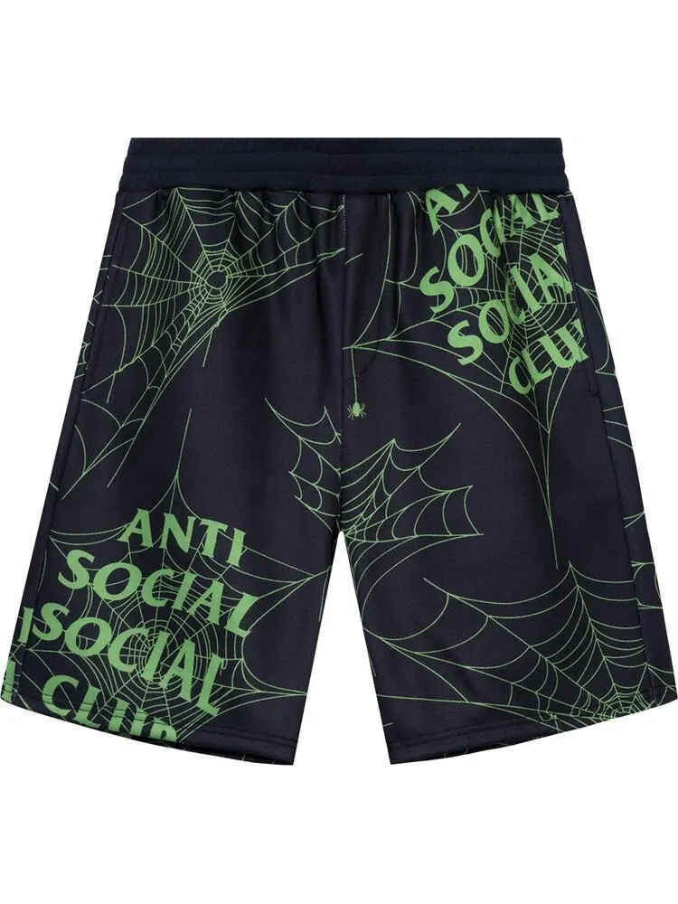 Шорты Anti Social Social Club Crawling In The Dark Terry Fleece Shorts 'Black' — изображение 1 из 2, черный