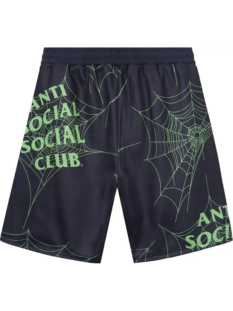 Шорты Anti Social Social Club Crawling In The Dark Terry Fleece Shorts 'Black' — изображение 2 из 2, черный