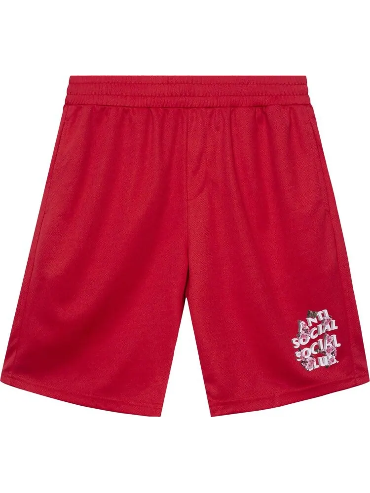 Шорты Anti Social Social Club Drama Club Mesh Shorts 'Red' — изображение 1 из 2, красный