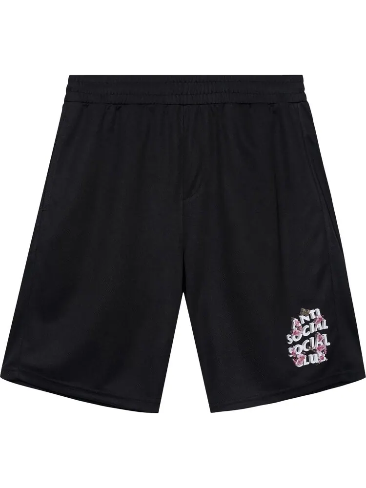 Шорты Anti Social Social Club Drama Club Mesh Shorts 'Black' — изображение 1 из 2, черный