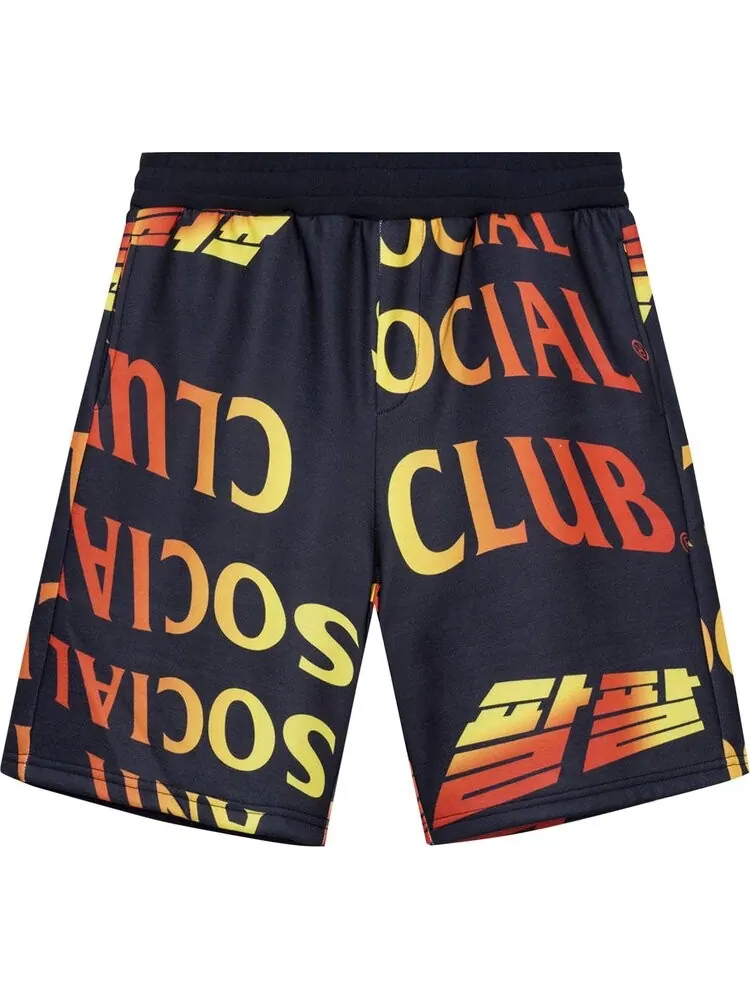 Шорты Anti Social Social Club Whisped Terry Fleece Shorts 'Black' — изображение 2 из 2, черный
