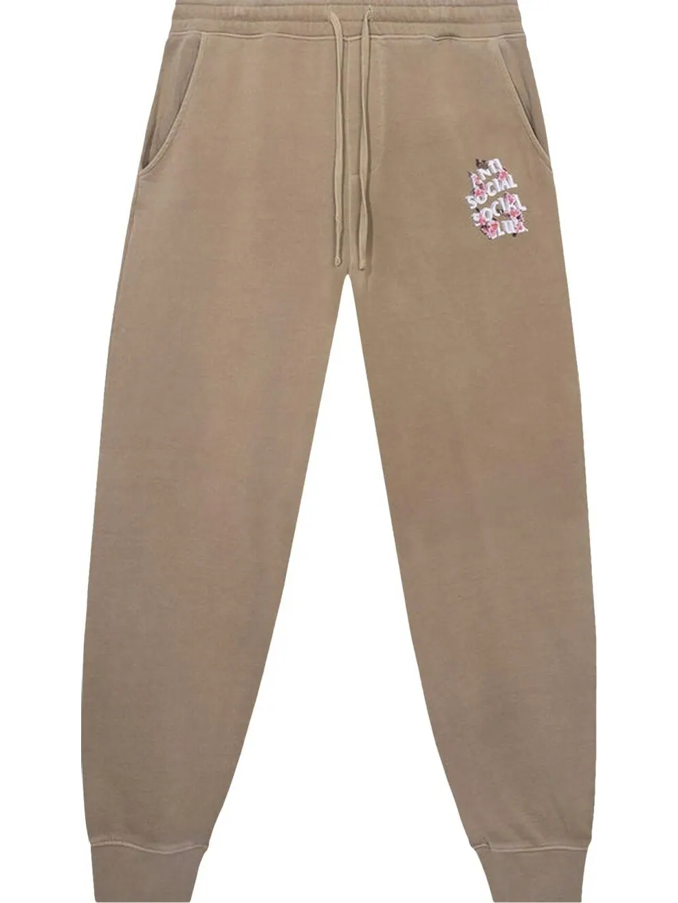 Брюки Anti Social Social Club 3.0 Washed Sweat Pants 'Sand' — изображение 1 из 2, коричневый