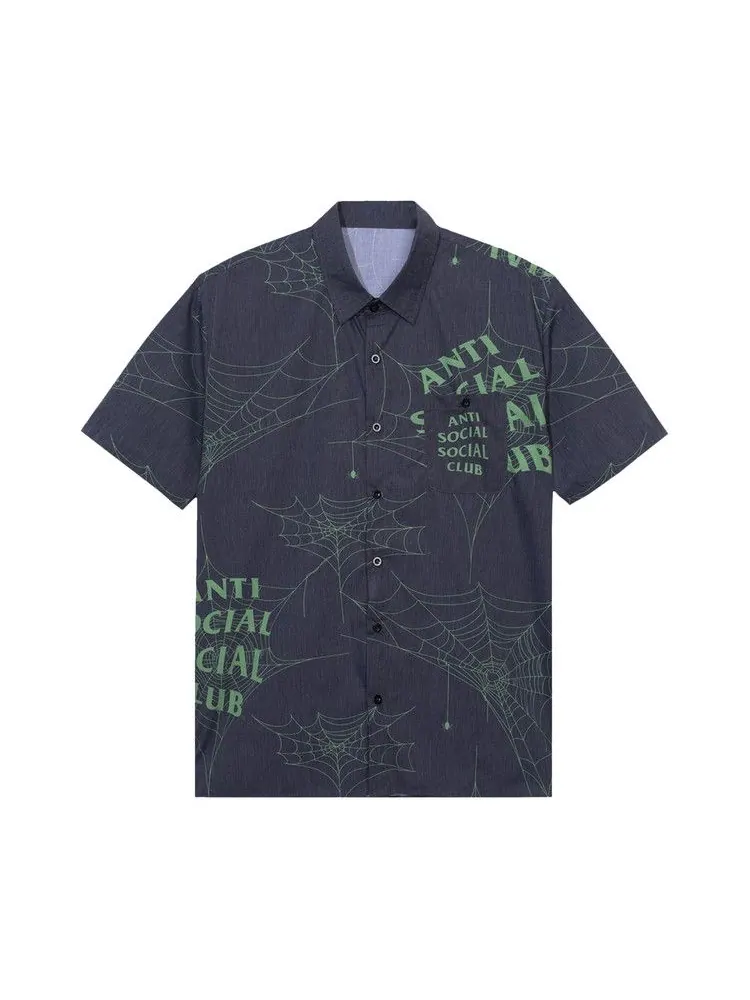 Топ Anti Social Social Club Crawling In The Dark Button up — изображение 1 из 2, черный