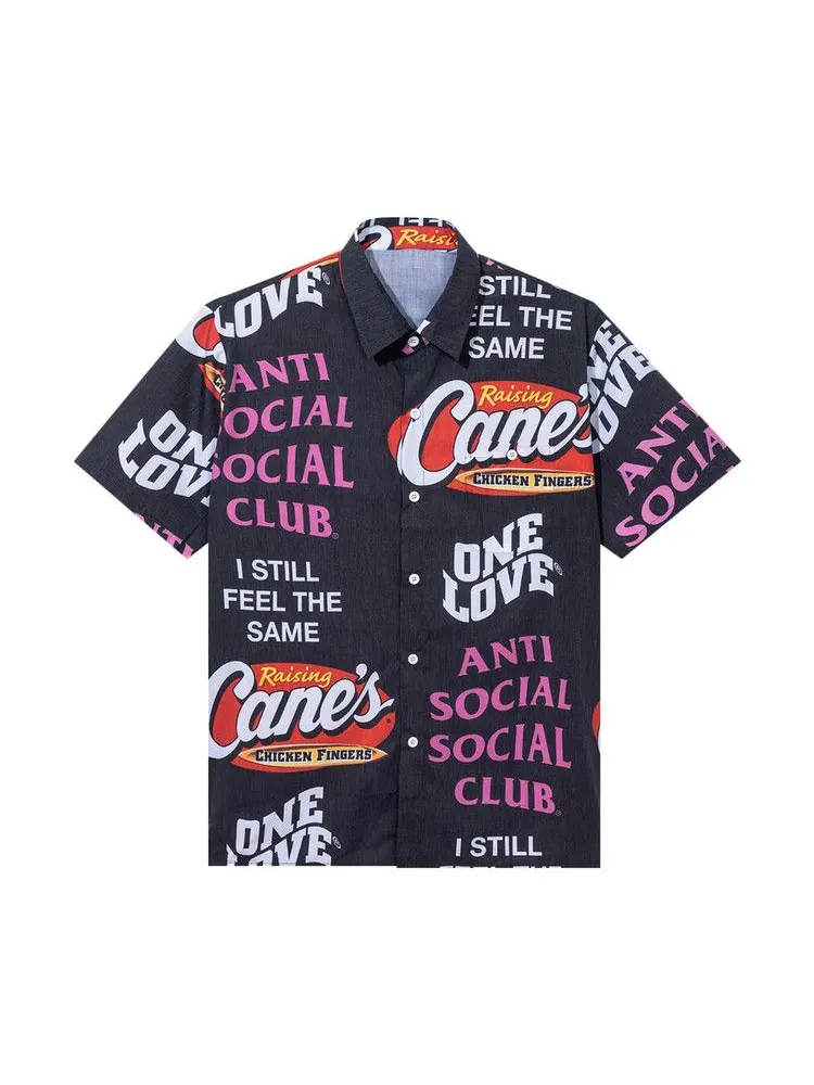 Куртка Anti Social Social Club x Raising Canes Trademark Button Up — изображение 1 из 2, черный