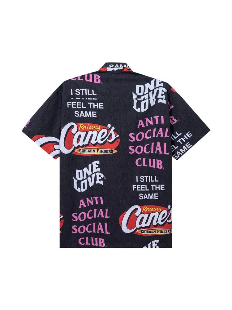 Куртка Anti Social Social Club x Raising Canes Trademark Button Up — изображение 2 из 2, черный