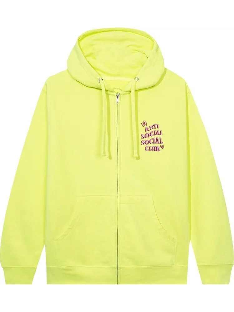 Худи Anti Social Social Club Coral Crush Zip Hoodie 'Yellow' — изображение 1 из 2, желтый