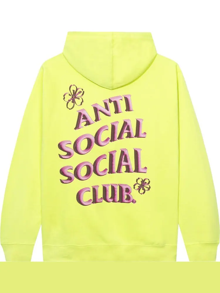 Худи Anti Social Social Club Coral Crush Zip Hoodie 'Yellow' — изображение 2 из 2, желтый