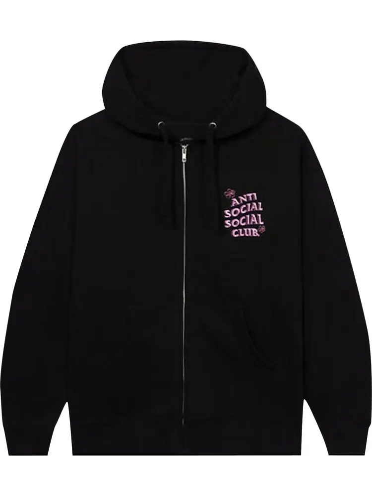 Худи Anti Social Social Club Coral Crush Zip Up Hoodie 'Black' — изображение 1 из 2, черный