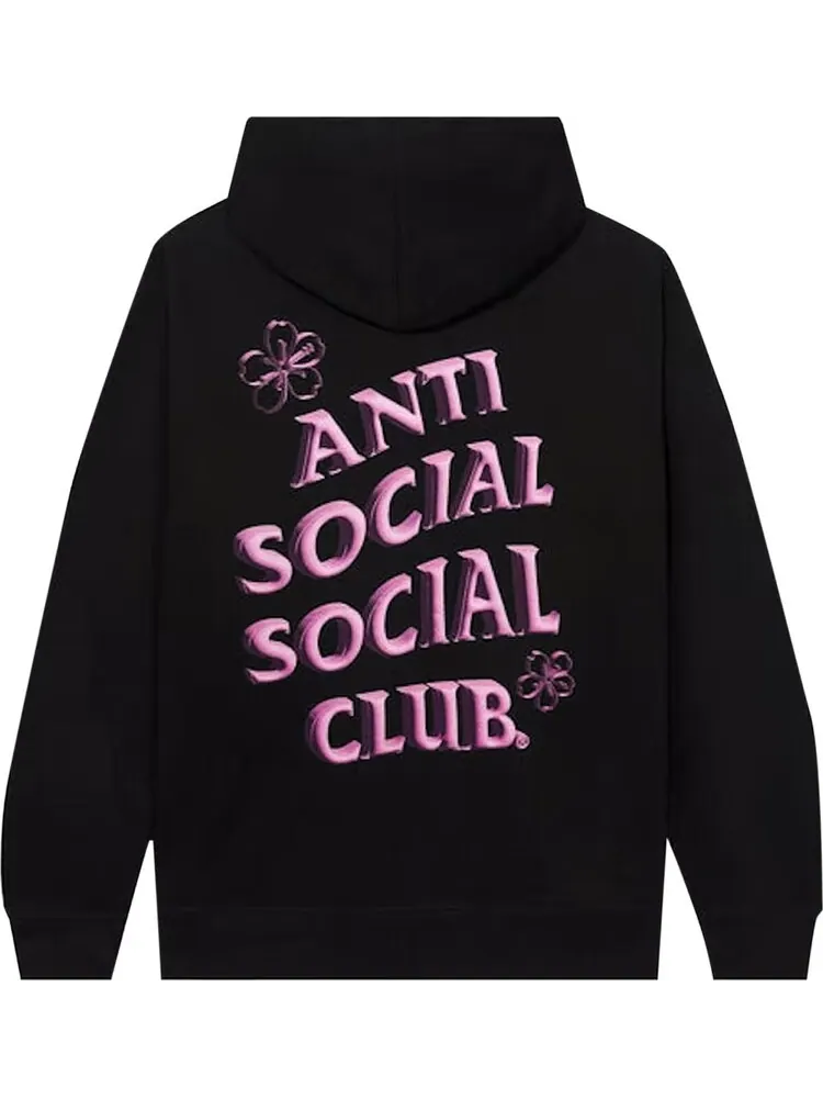 Худи Anti Social Social Club Coral Crush Zip Up Hoodie 'Black' — изображение 2 из 2, черный