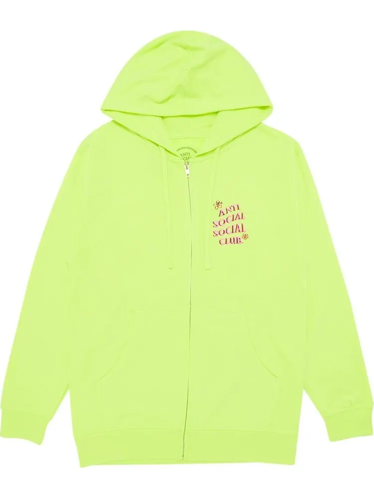 Худи Anti Social Social Club Coral Crush Zip Up Hoodie 'Yellow' — изображение 1 из 3, желтый