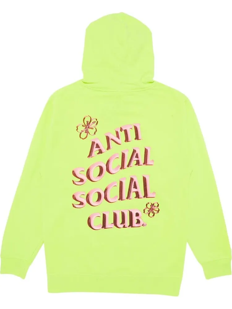 Худи Anti Social Social Club Coral Crush Zip Up Hoodie 'Yellow' — изображение 2 из 3, желтый