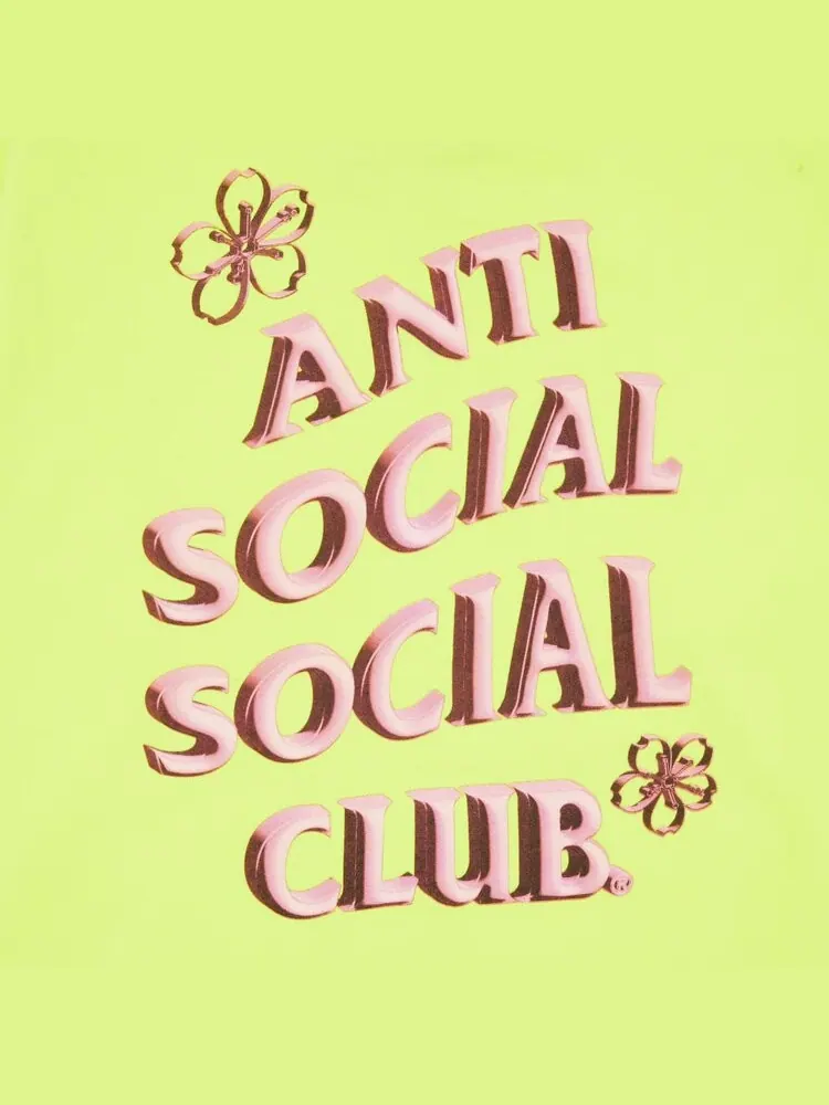 Худи Anti Social Social Club Coral Crush Zip Up Hoodie 'Yellow' — изображение 3 из 3, желтый