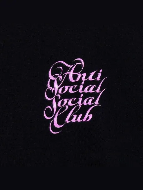 Футболка с ресницами Anti Social Social Club — изображение 3 из 4, черный