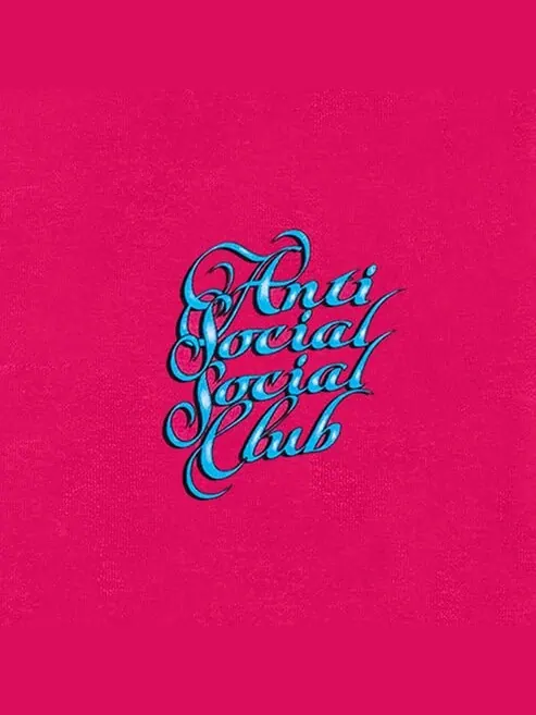 Футболка с ресницами Anti Social Social Club — изображение 3 из 3, розовый